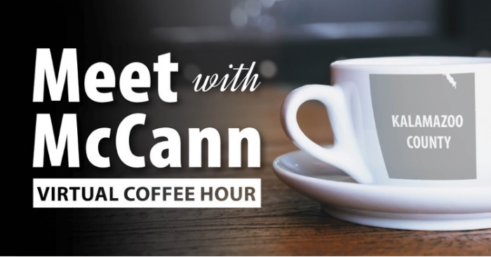 Meet with McCann, virtual coffee hour
