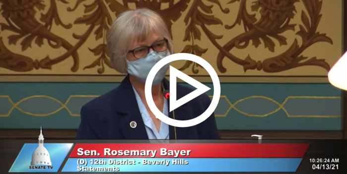 Sen Rosemary Bayer Floor Speech