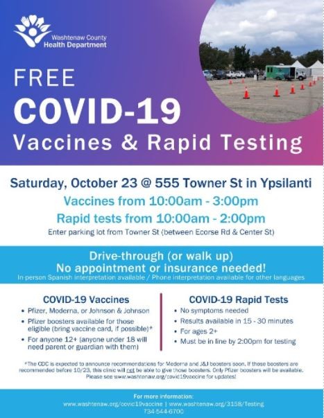 Free COVID 19 Vaccines and Rapid Testing