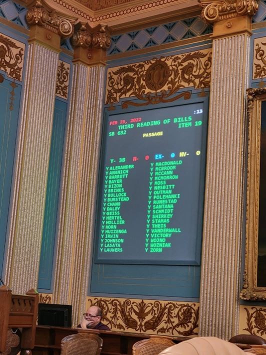 Senate Bill 632 Votes